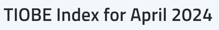 Tiobe index abril 2024